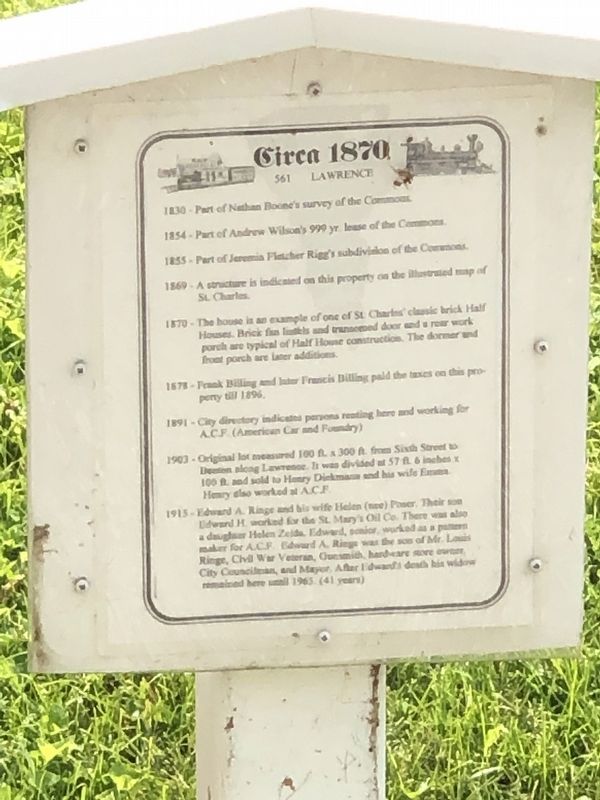 Circa 1870 Marker image. Click for full size.