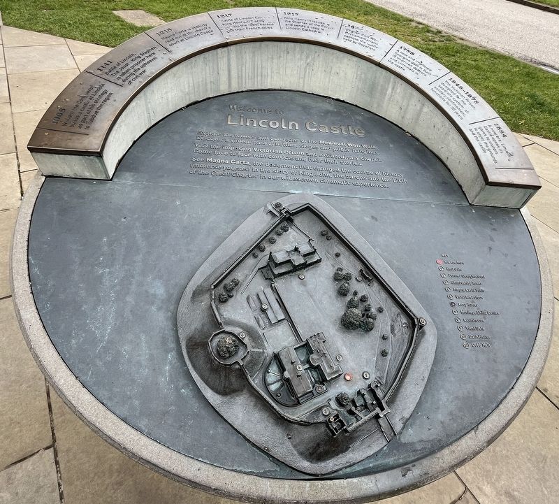 Lincoln Castle Marker. Click for full size. Lincoln Castle Marker image. Click for full size.