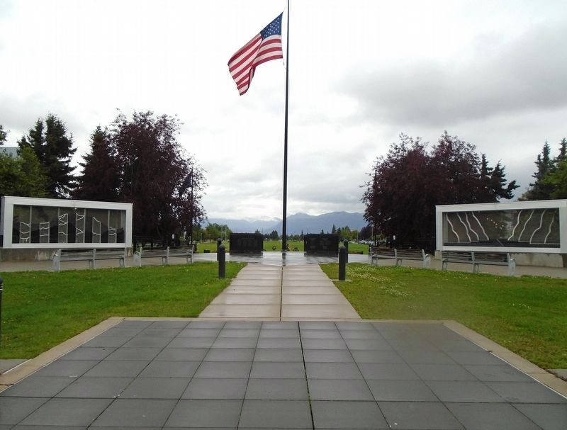 View from Anchorage Veterans Memorial image. Click for full size.