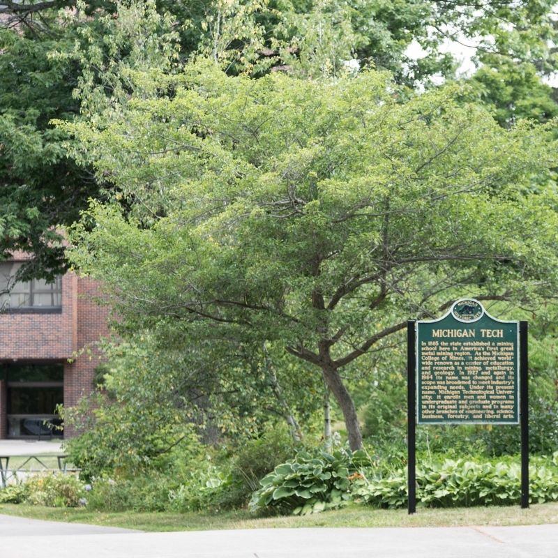 Michigan Tech Marker image. Click for full size.