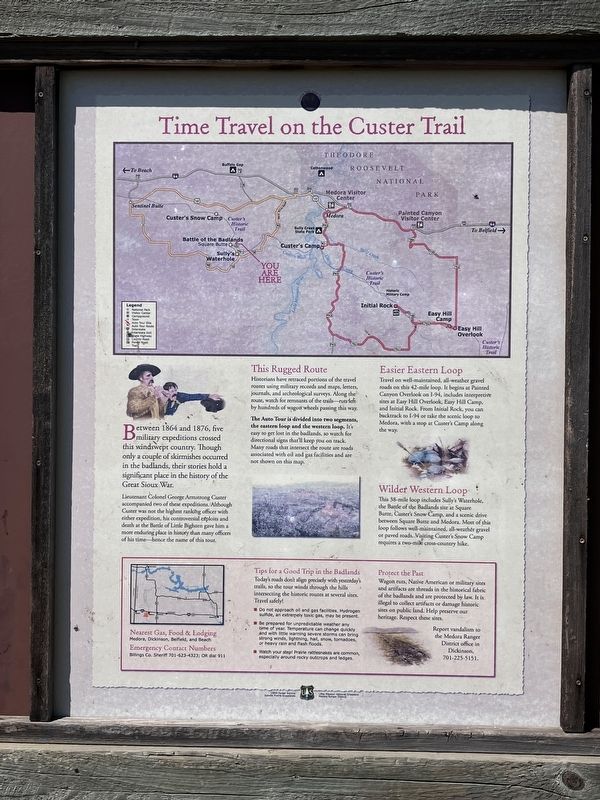 Time Travel on the Custer Trail panel image. Click for full size.