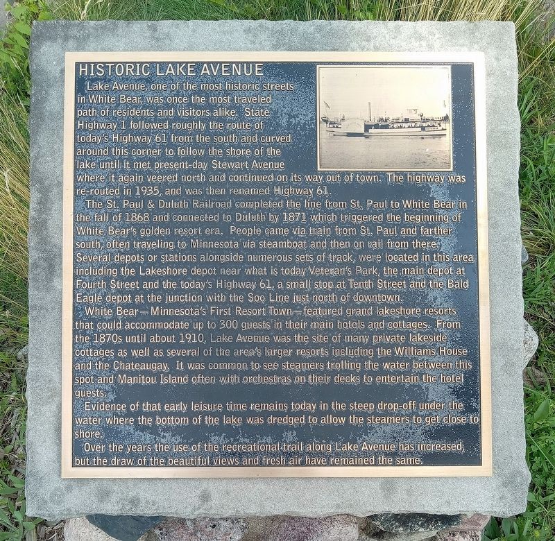 Historic Lake Avenue Marker. Click for full size. Historic Lake Avenue Marker image. Click for full size.