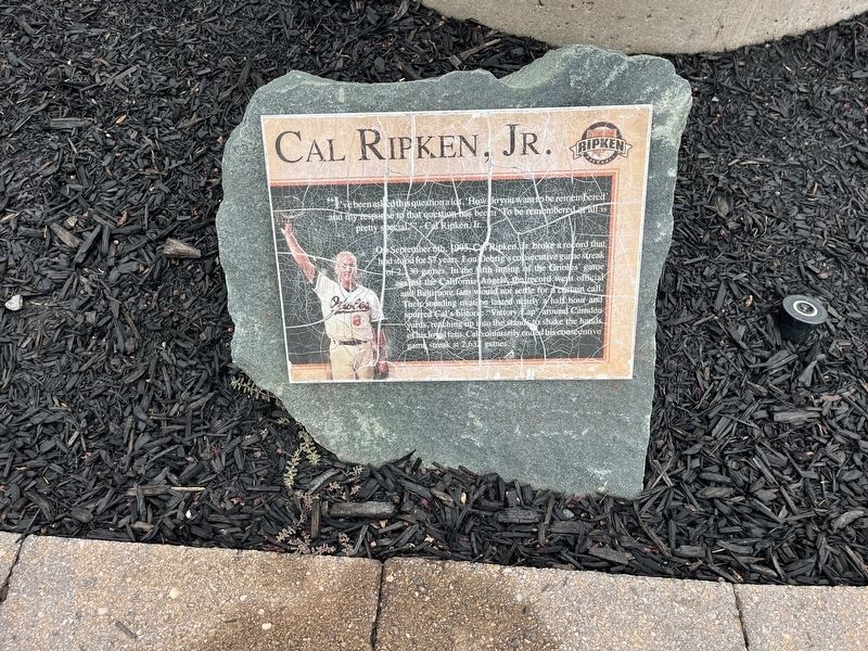 Cal Ripken, Jr. Marker image. Click for full size.