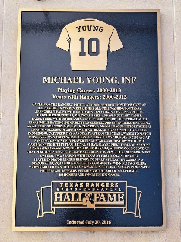 Michael Young, INF Marker image. Click for full size.