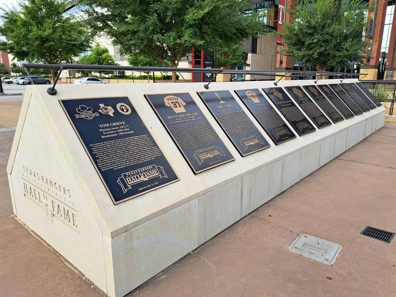 Texas Rangers Baseball Hall of Fame plaques image. Click for full size.