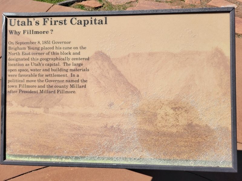 Utah's First Capital Marker. Click for full size. Utah's First Capital Marker image. Click for full size.