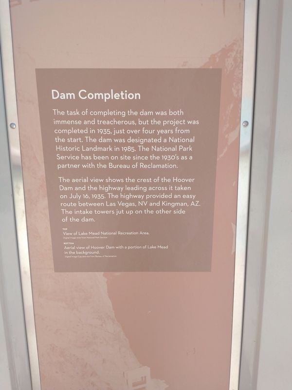 Dam Completion Marker image. Click for full size.