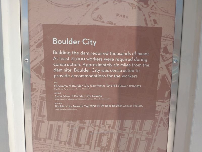 Boulder City Marker. Click for full size. Boulder City Marker image. Click for full size.