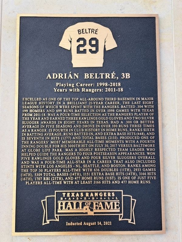Adri�n Beltr�, 3B Marker image. Click for full size.