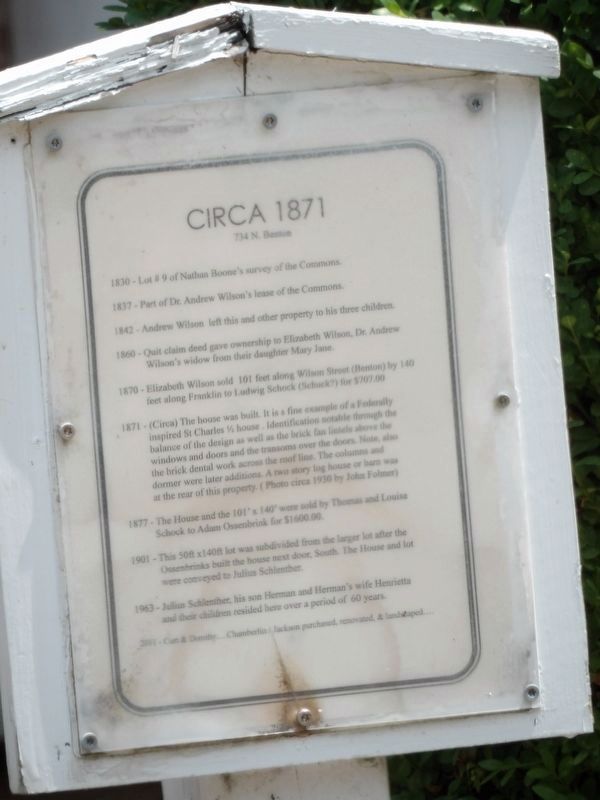 Circa 1871 Marker image. Click for full size.