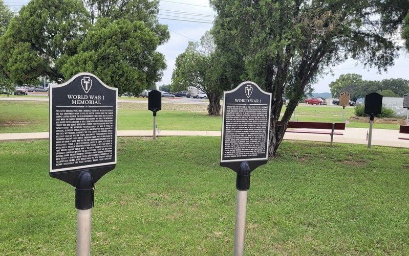 World War I Marker (right side) image. Click for full size.