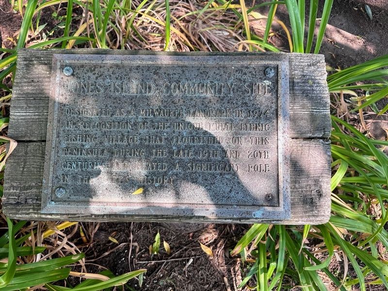 Jones Island Community Site Marker image. Click for full size.