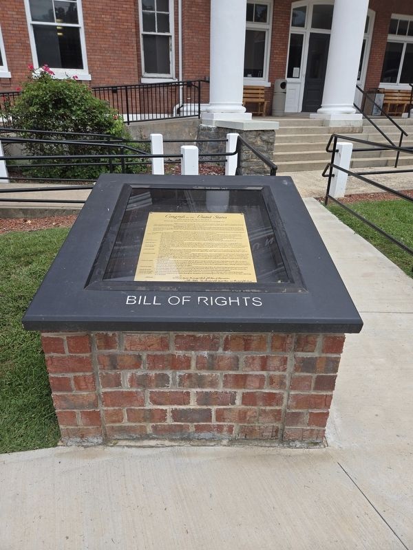 The Charters of Freedom Marker - replica display of the Bill of Rights. Click for full size. The Charters of Freedom Marker - replica display of the Bill of Rights image. Click for full size.