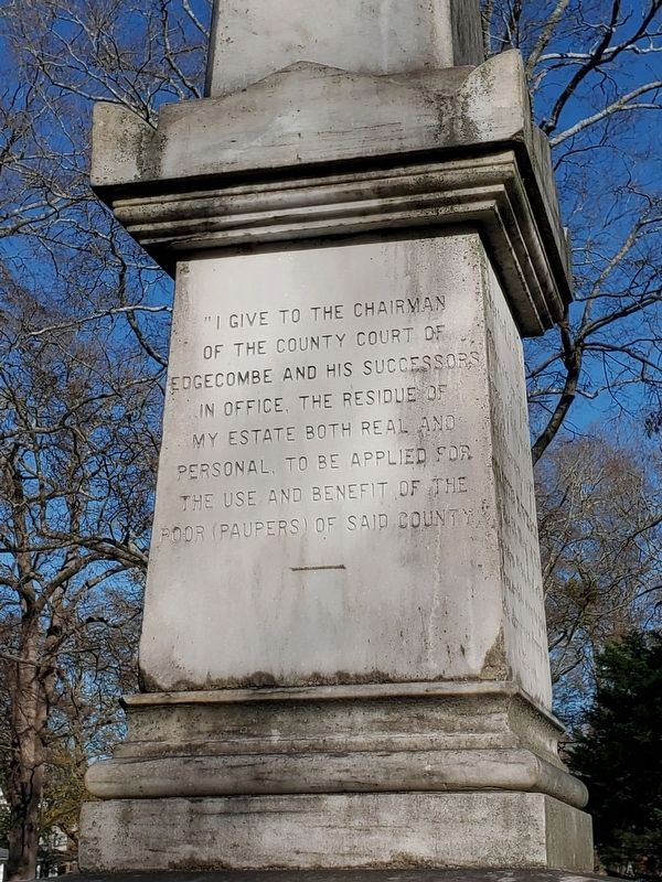 Colonel Louis D. Wilson monument, facing west towards Trade Street image. Click for full size.
