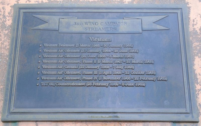3rd Wing Campaign Streamers - Vietnam Marker image. Click for full size.