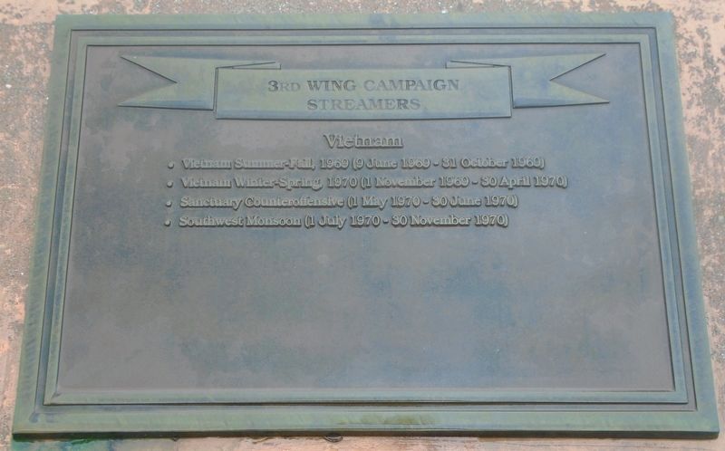 3rd Wing Campaign Streamers - Vietnam Marker image. Click for full size.
