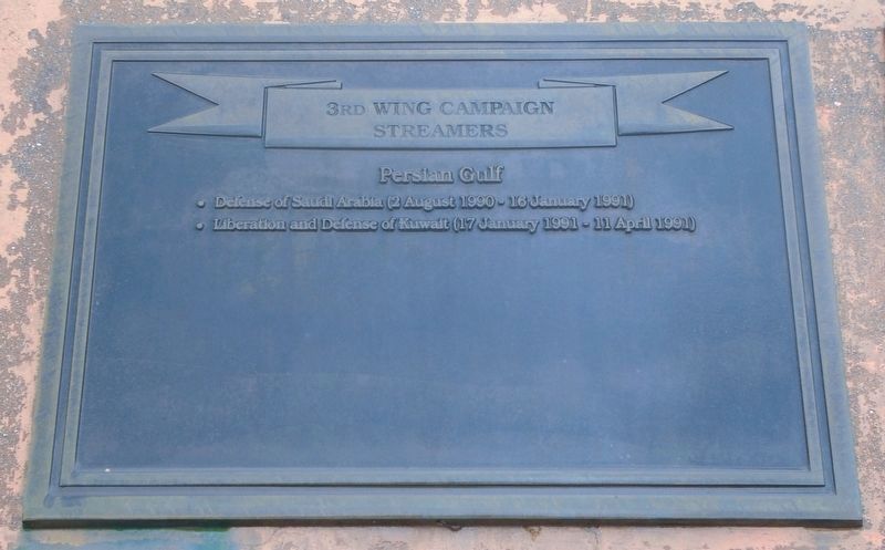 3rd Wing Campaign Streamers - Persian Gulf Marker image. Click for full size.
