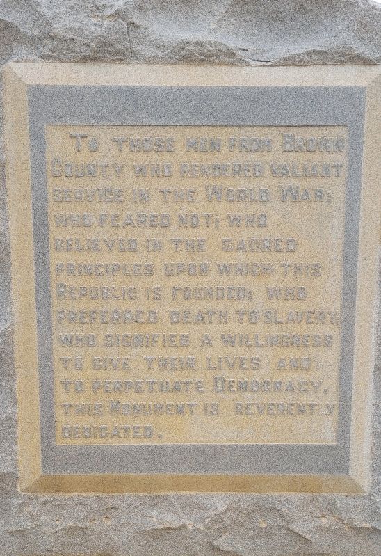 World War I Memorial image. Click for full size.