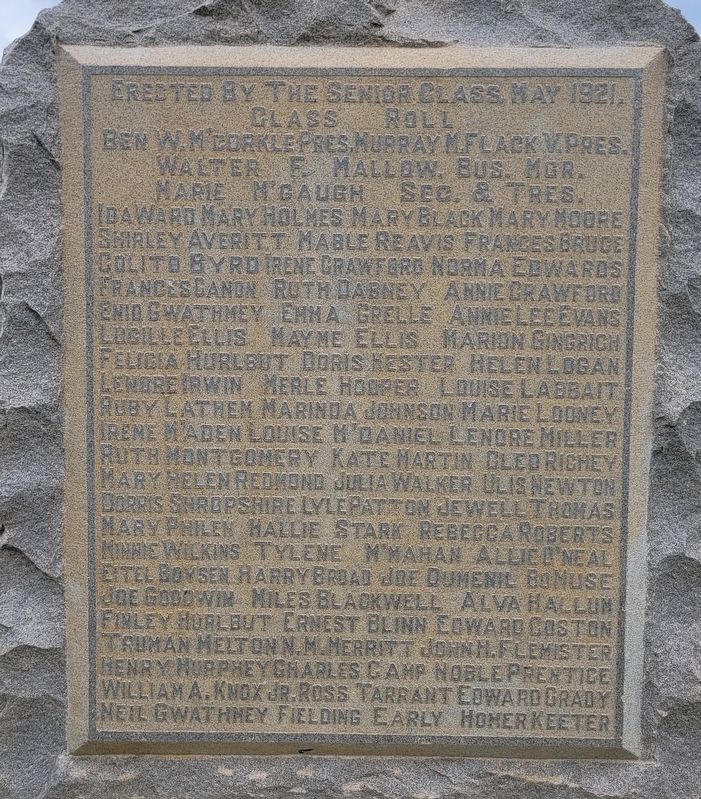 World War I Memorial - reverse side image. Click for full size.