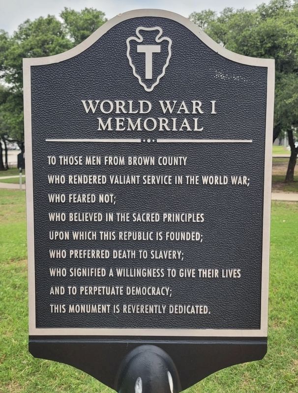 World War I Memorial image. Click for full size.