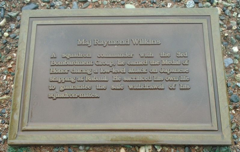 Maj Raymond Wilkins Marker. Click for full size. Maj Raymond Wilkins Marker image. Click for full size.