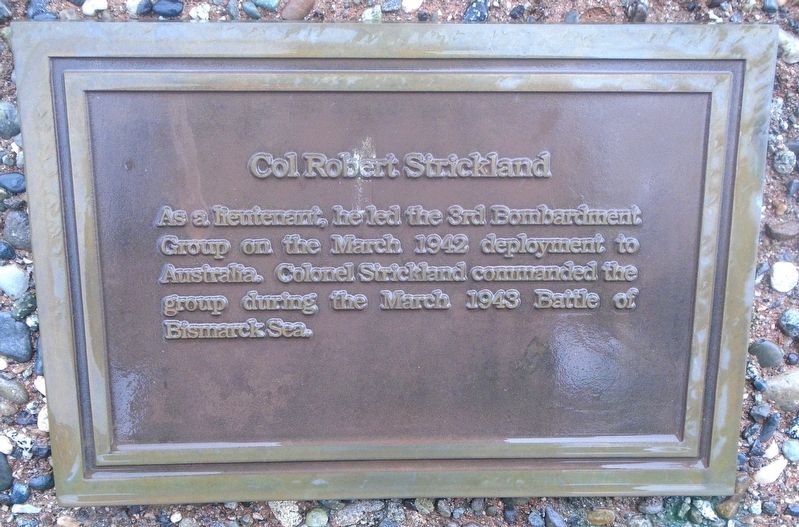 Col Robert Strickland Marker. Click for full size. Col Robert Strickland Marker image. Click for full size.
