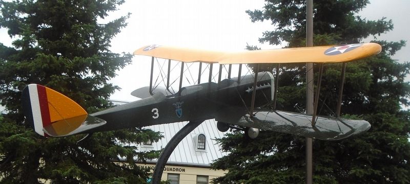 JN-4 "Jenny" Atop 3rd Wing Notables Monument. Click for full size. JN-4 "Jenny" Atop 3rd Wing Notables Monument image. Click for full size.