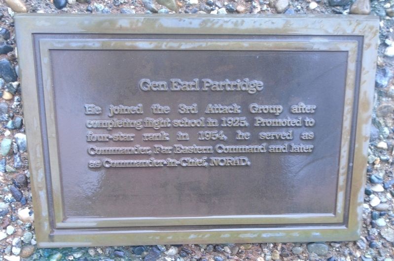 Gen Earl Partridge Marker. Click for full size. Gen Earl Partridge Marker image. Click for full size.