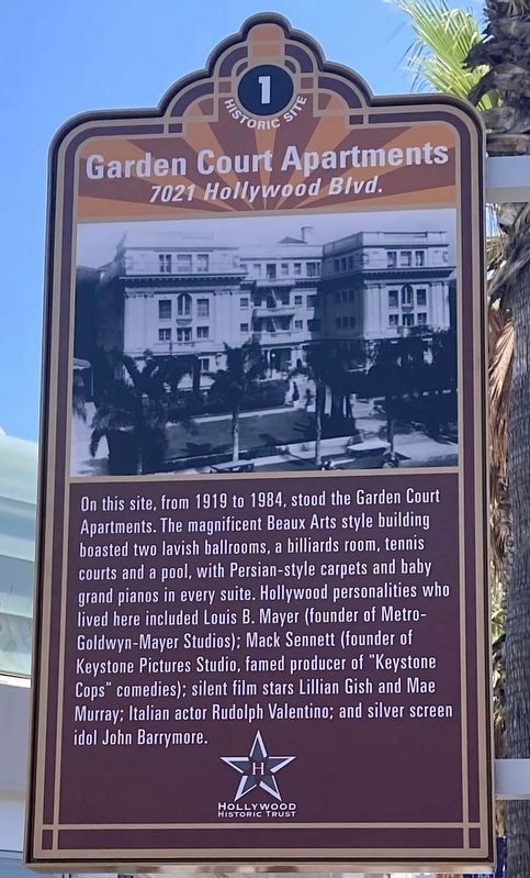 Garden Court Apartments Marker. Click for full size. Garden Court Apartments Marker image. Click for full size.