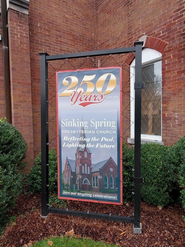 Sinking Spring Presbyterian Church 250th Anniversary banner image. Click for full size.