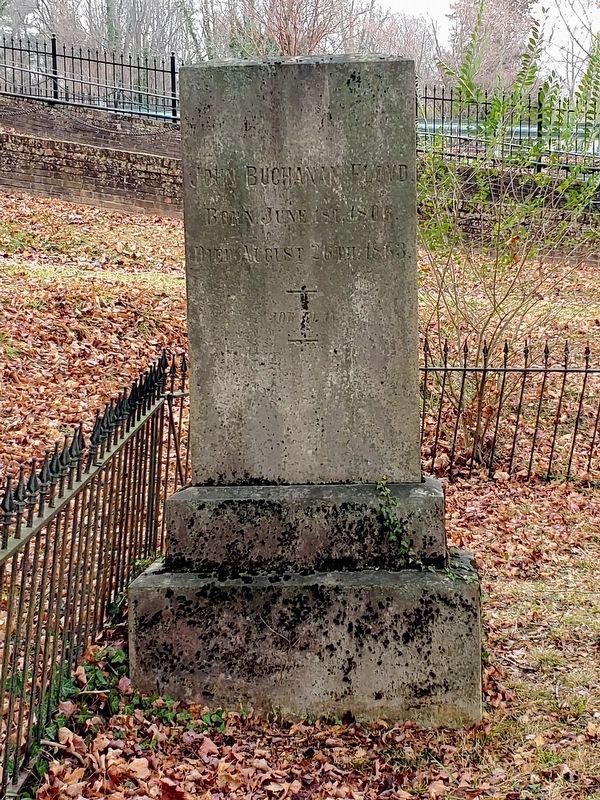 Governor John B. Floyd gravesite. Click for full size. Governor John B. Floyd gravesite image. Click for full size.