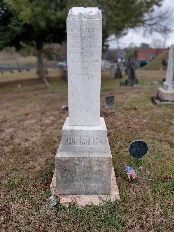 Rev. Charles Cummings gravesite, founding pastor of Sinking Spring Presbyterian Church. Click for full size. Rev. Charles Cummings gravesite, founding pastor of Sinking Spring Presbyterian Church image. Click for full size.