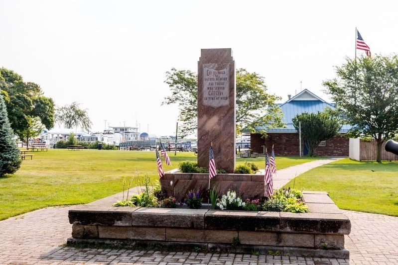 Mackinaw City Veterans Memorial. Click for full size. Mackinaw City Veterans Memorial image. Click for full size.