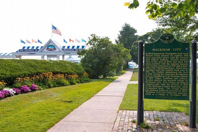 Mackinaw City Marker image. Click for full size.
