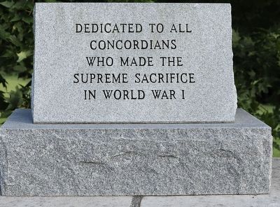Concord University Supreme Sacrifice Memorial Marker image. Click for full size.