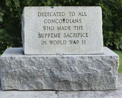 Concord University Supreme Sacrifice Memorial image. Click for full size.