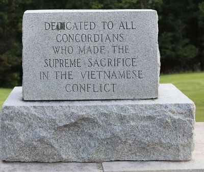 Concord University Supreme Sacrifice Memorial image. Click for full size.