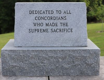 Concord University Supreme Sacrifice Memorial image. Click for full size.