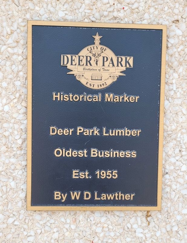 Deer Park Lumber Marker image. Click for full size.