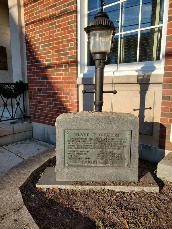 Wider View Flame of Freedom Marker image. Click for full size.