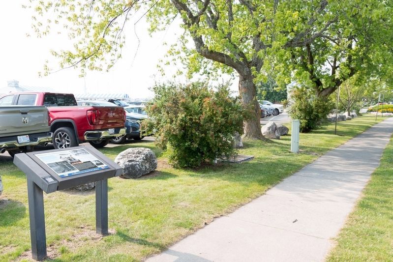 Mackinaw’s First Business District Marker. Click for full size. Mackinaw’s First Business District Marker image. Click for full size.