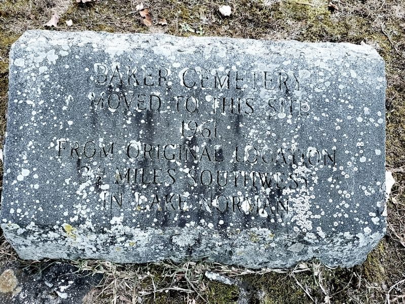 Baker Cemetery Marker image. Click for full size.