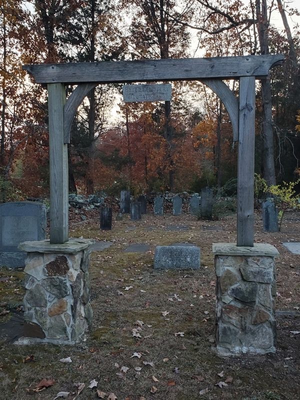 Baker Cemetery entrance image. Click for full size.