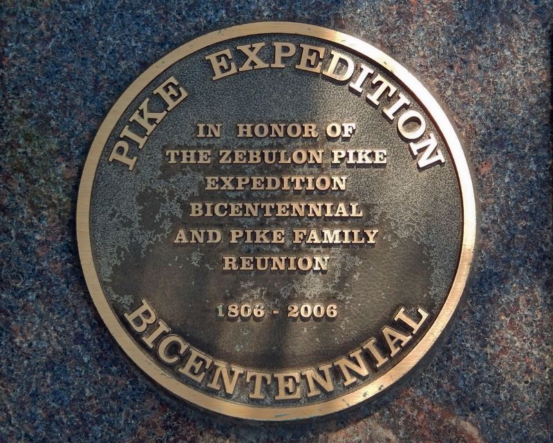 Pike Expedition Bicentennial Marker. Click for full size. Pike Expedition Bicentennial Marker image. Click for full size.