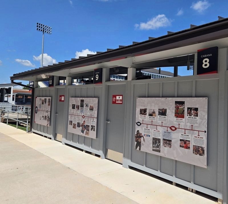 Flames Football Through the Years Marker. Click for full size. Flames Football Through the Years Marker image. Click for full size.