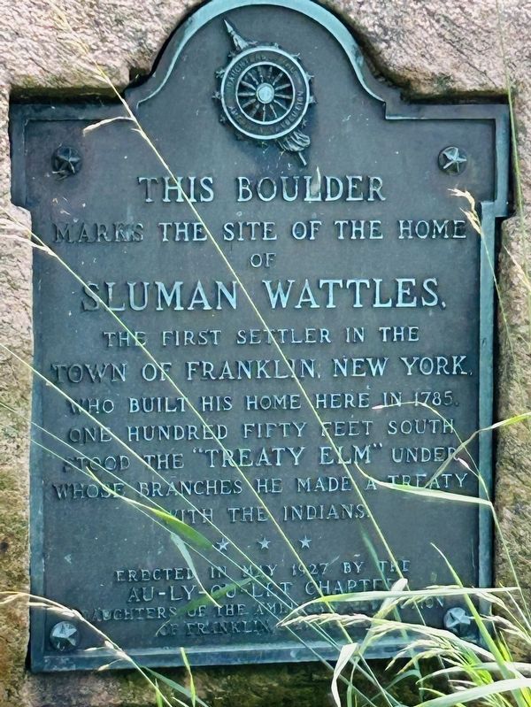 Sluman Wattles Marker. Click for full size. Sluman Wattles Marker image. Click for full size.