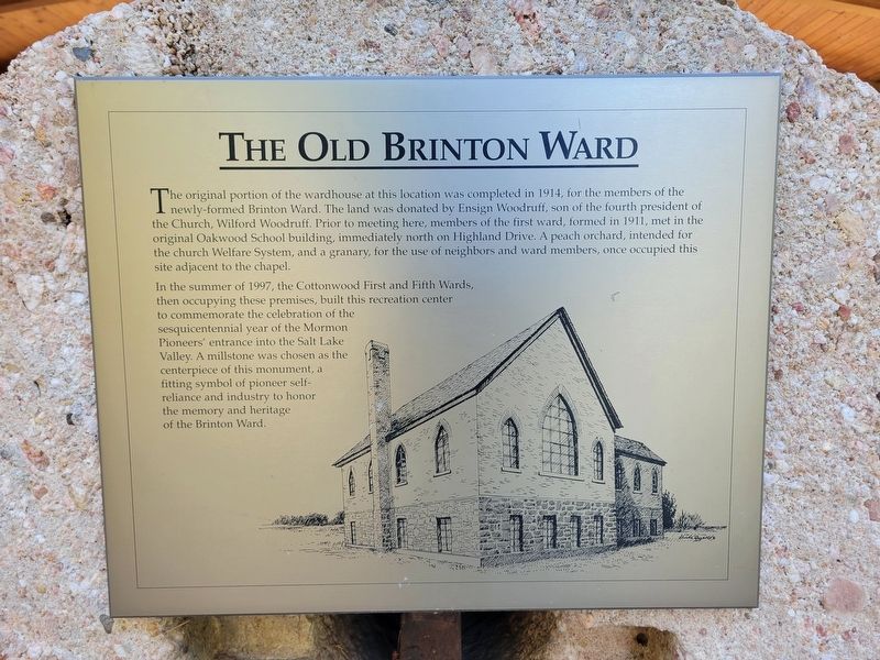 Old Brinton Ward Marker. Click for full size. Old Brinton Ward Marker image. Click for full size.