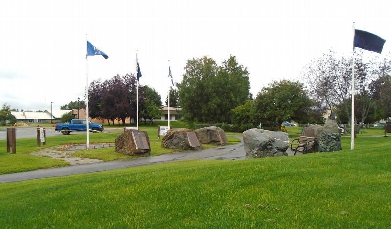 Matanuska Valley Colony Project 50th Anniversary Markers. Click for full size. Matanuska Valley Colony Project 50th Anniversary Markers image. Click for full size.
