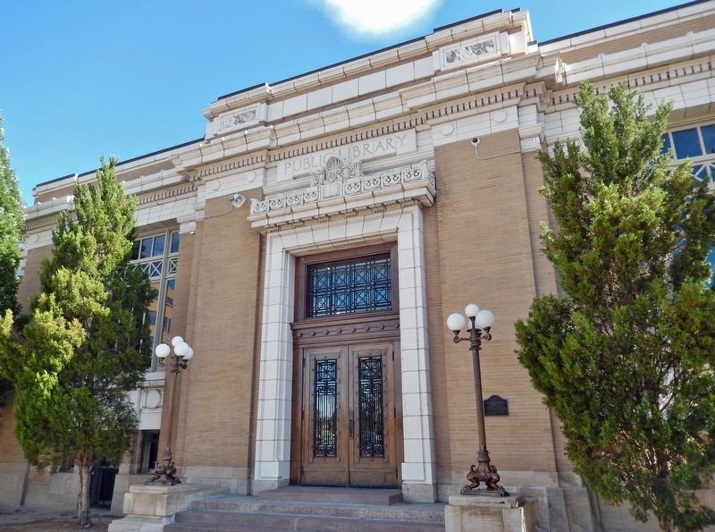 Carnegie Library Marker. Click for full size. Carnegie Library Marker image. Click for full size.
