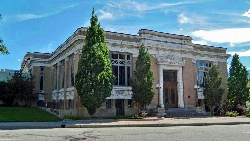 Colorado Springs Public Library Carnegie Building<br>(<i>northeast elevation</i>). Click for full size. Colorado Springs Public Library Carnegie Building<br>(<i>northeast elevation</i>) image. Click for full size.